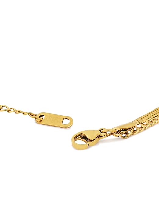 Twinkle Drop Gold Finish Necklace for Women | JEWELHIRA