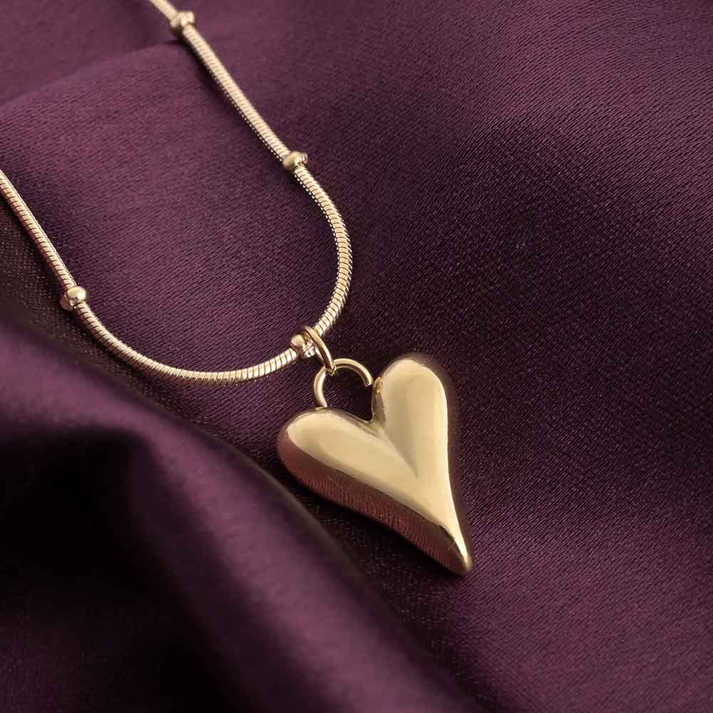 Grace Flutter Gold Finish Necklace for Women | JEWELHIRA