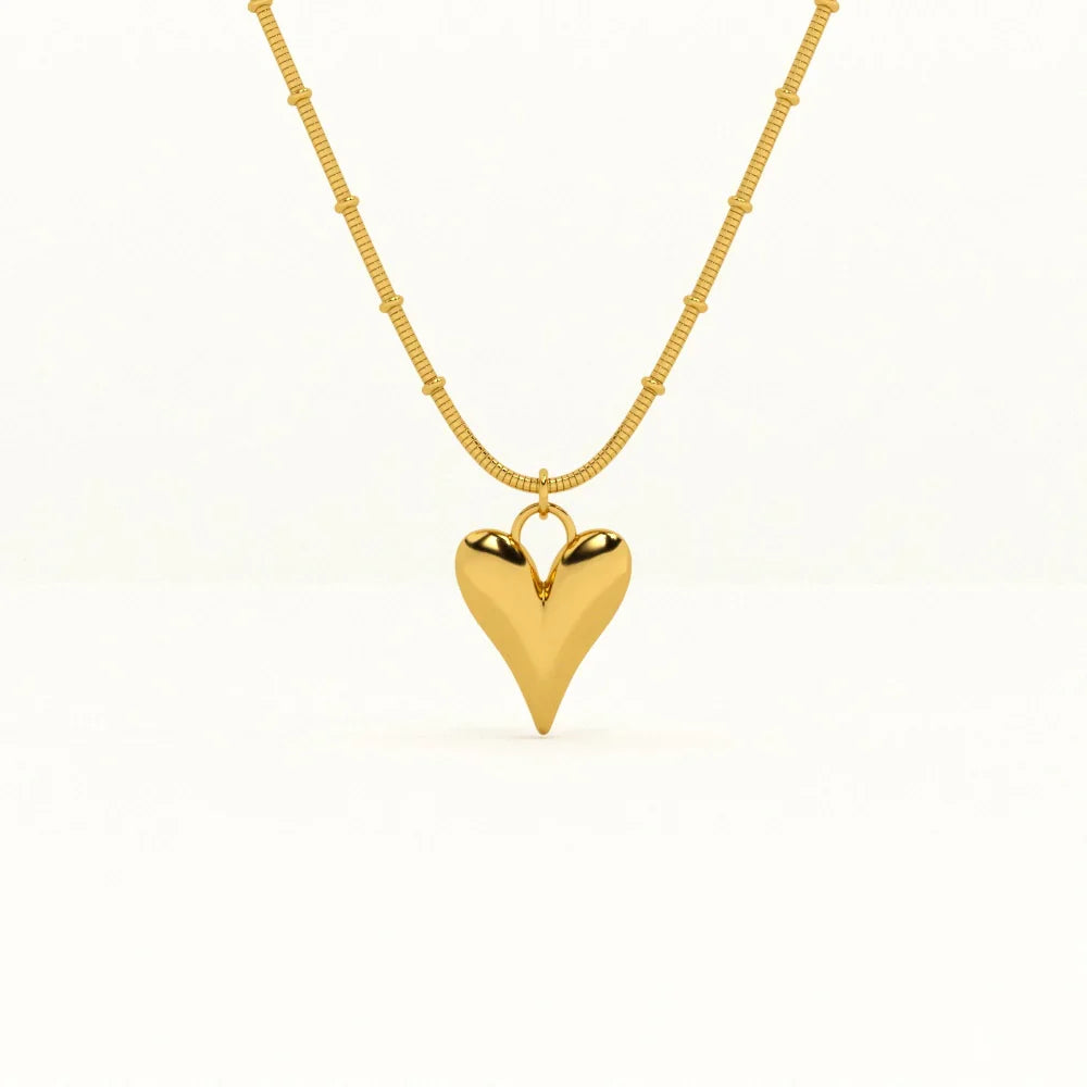 Grace Flutter Gold Finish Necklace for Women | JEWELHIRA