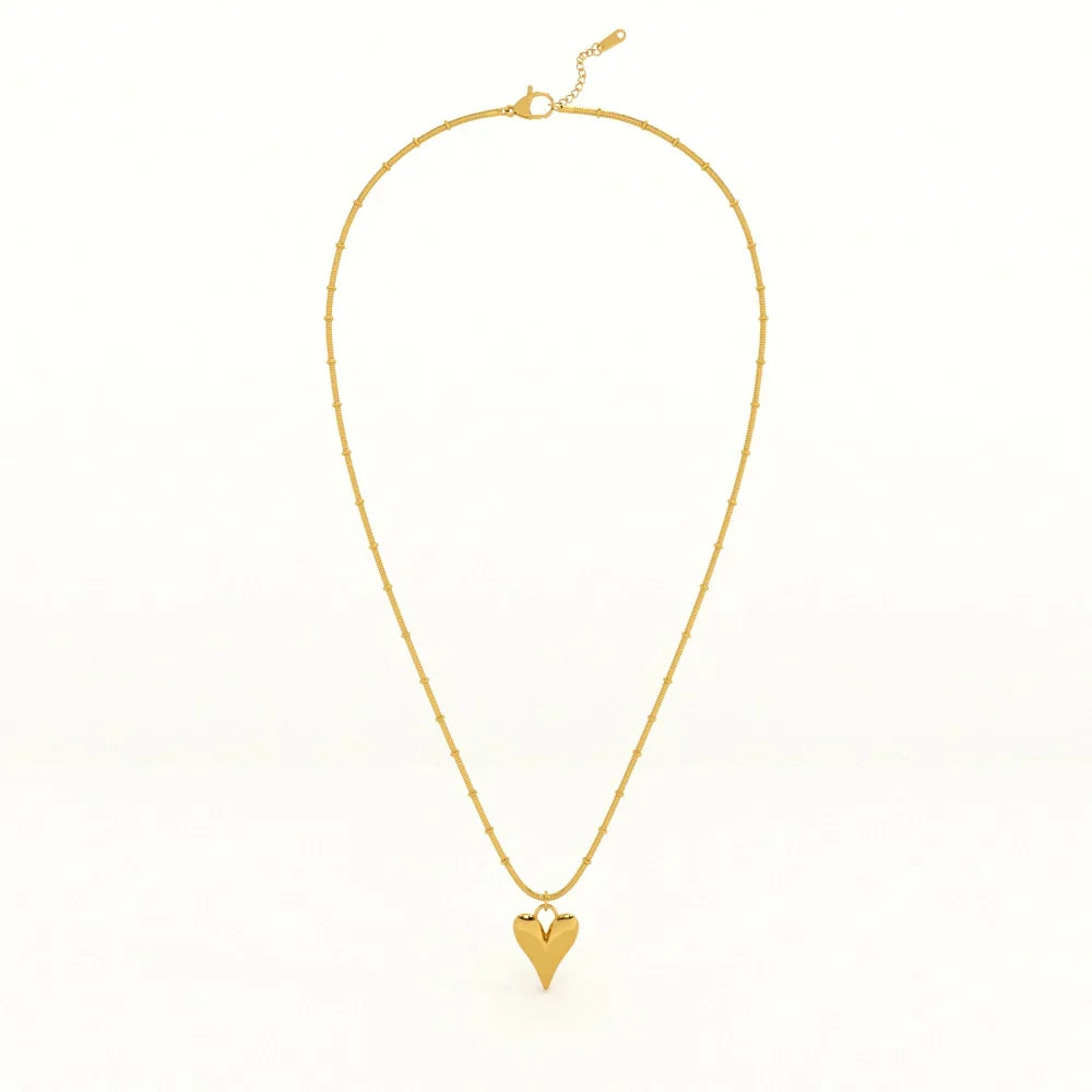 Grace Flutter Gold Finish Necklace for Women | JEWELHIRA