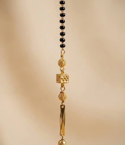 Two Tone Heart Design Gold Plated Mangalsutra for Women | JEWELHIRA