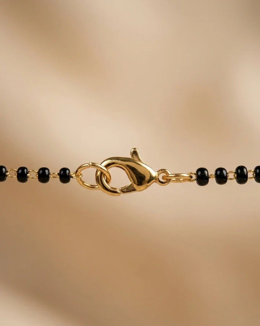 Two Tone Heart Design Gold Plated Mangalsutra for Women | JEWELHIRA