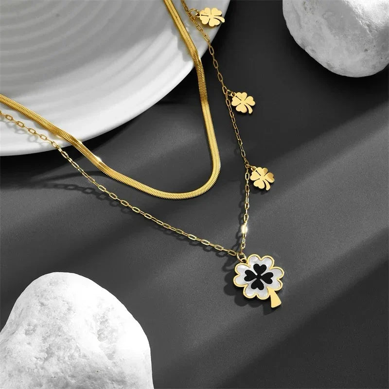 Floral Luxe Gold Finish Necklace for Women | JEWELHIRA
