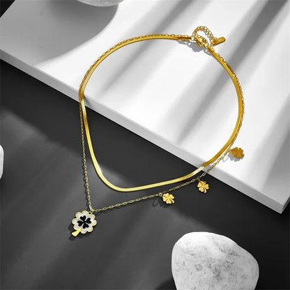 Floral Luxe Gold Finish Necklace for Women | JEWELHIRA